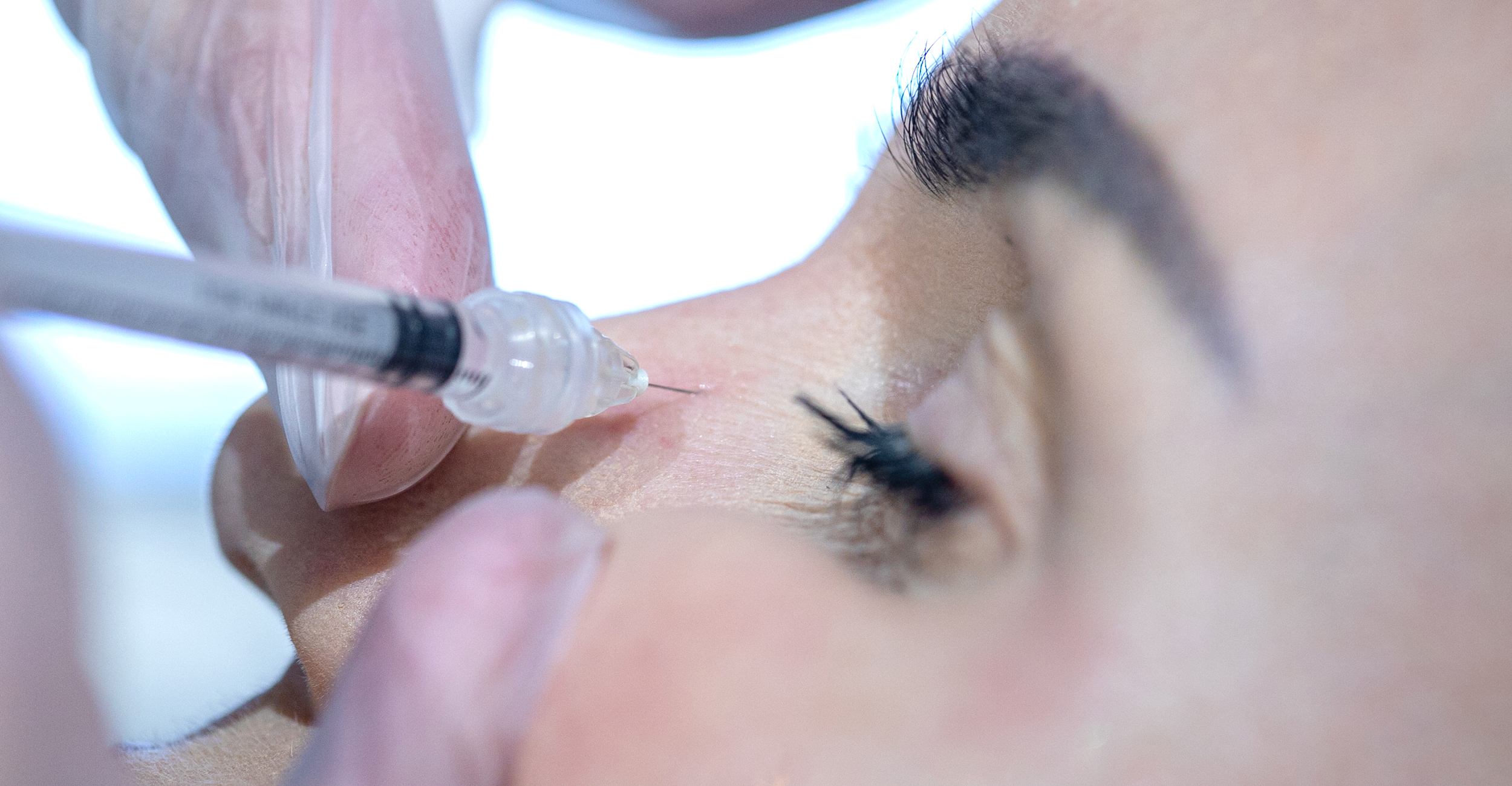 Patient having injection